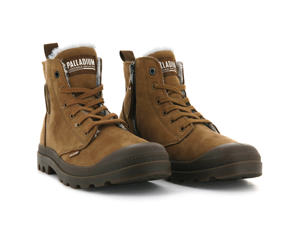 MAHOGANY PAMPA HI ZIP WL - Palladium Top Pick