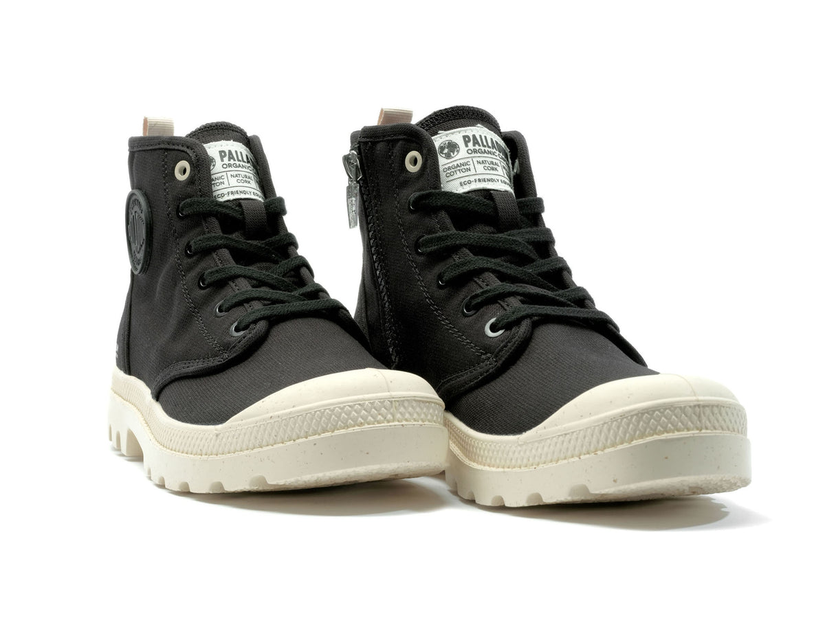 BLACK PAMPA HI ZIP ORGANIC - Palladium Discount