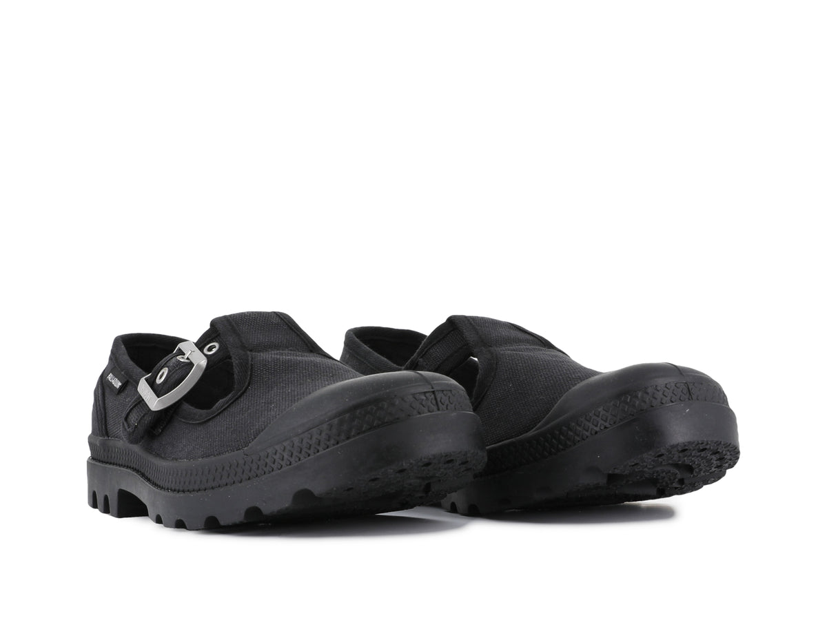 BLACK PAMPA MARY-JANE WASHED - Palladium Featured