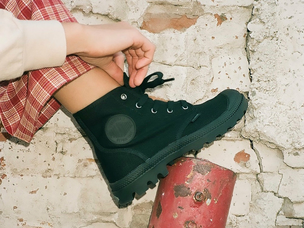 BLACK/BLACK PAMPA HI - Palladium Hot Sale