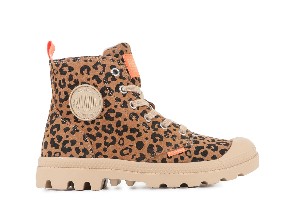 DEAR BROWN / BLACK PAMPA HI ZIP WL LEO - Palladium Sale