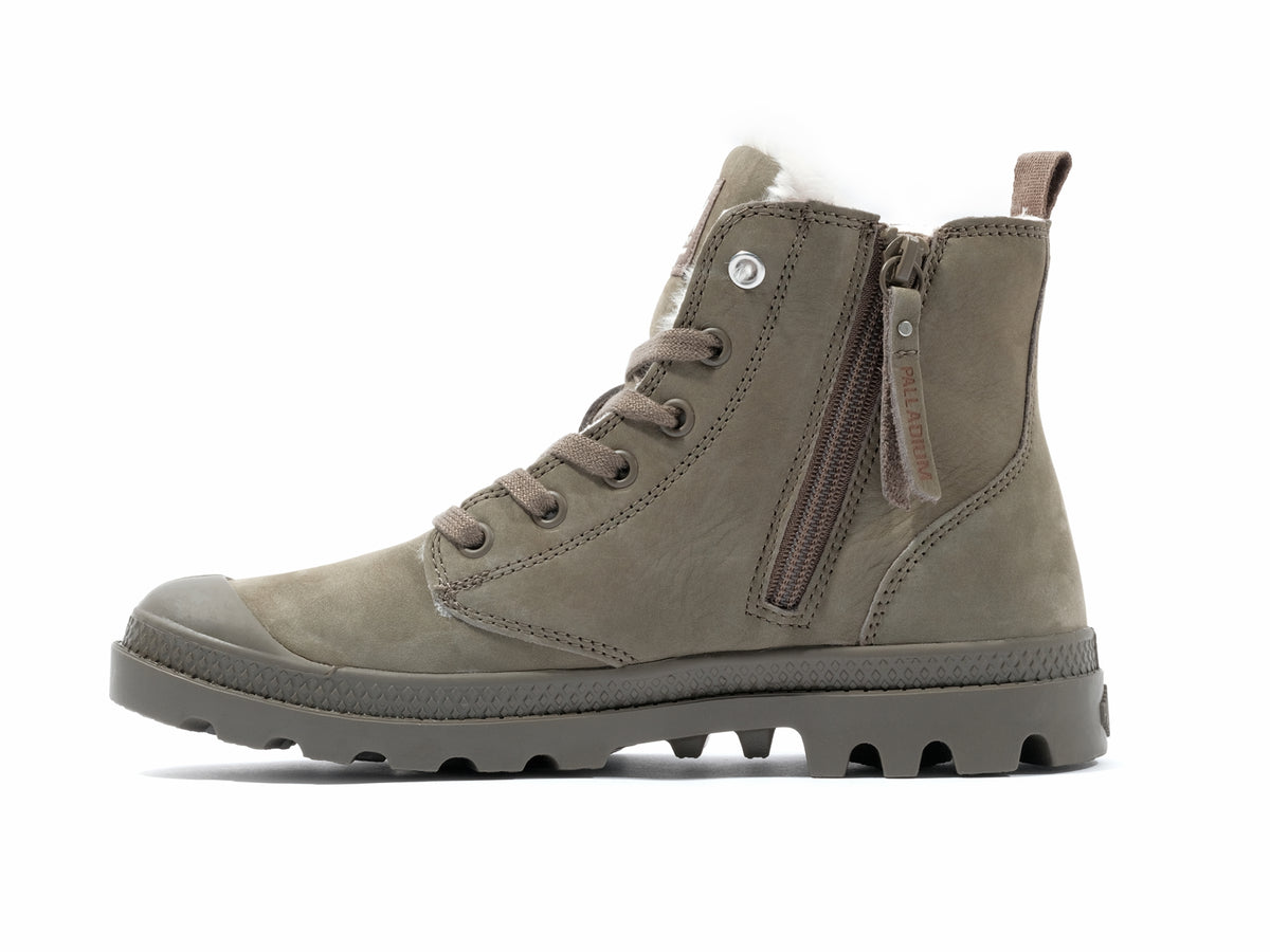 DUSKY GREEN PAMPA HI ZIP WL - Palladium Trending