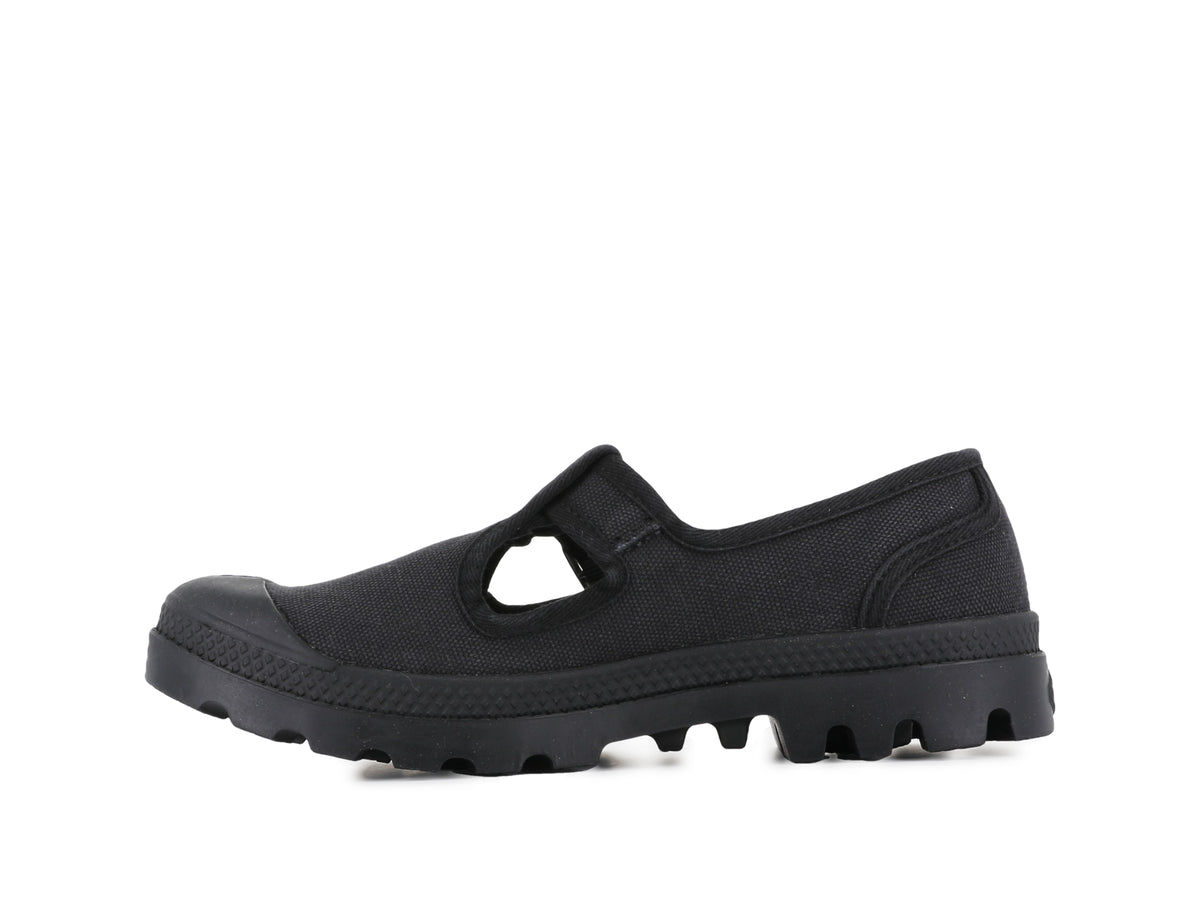 BLACK PAMPA MARY-JANE WASHED - Palladium Trusted