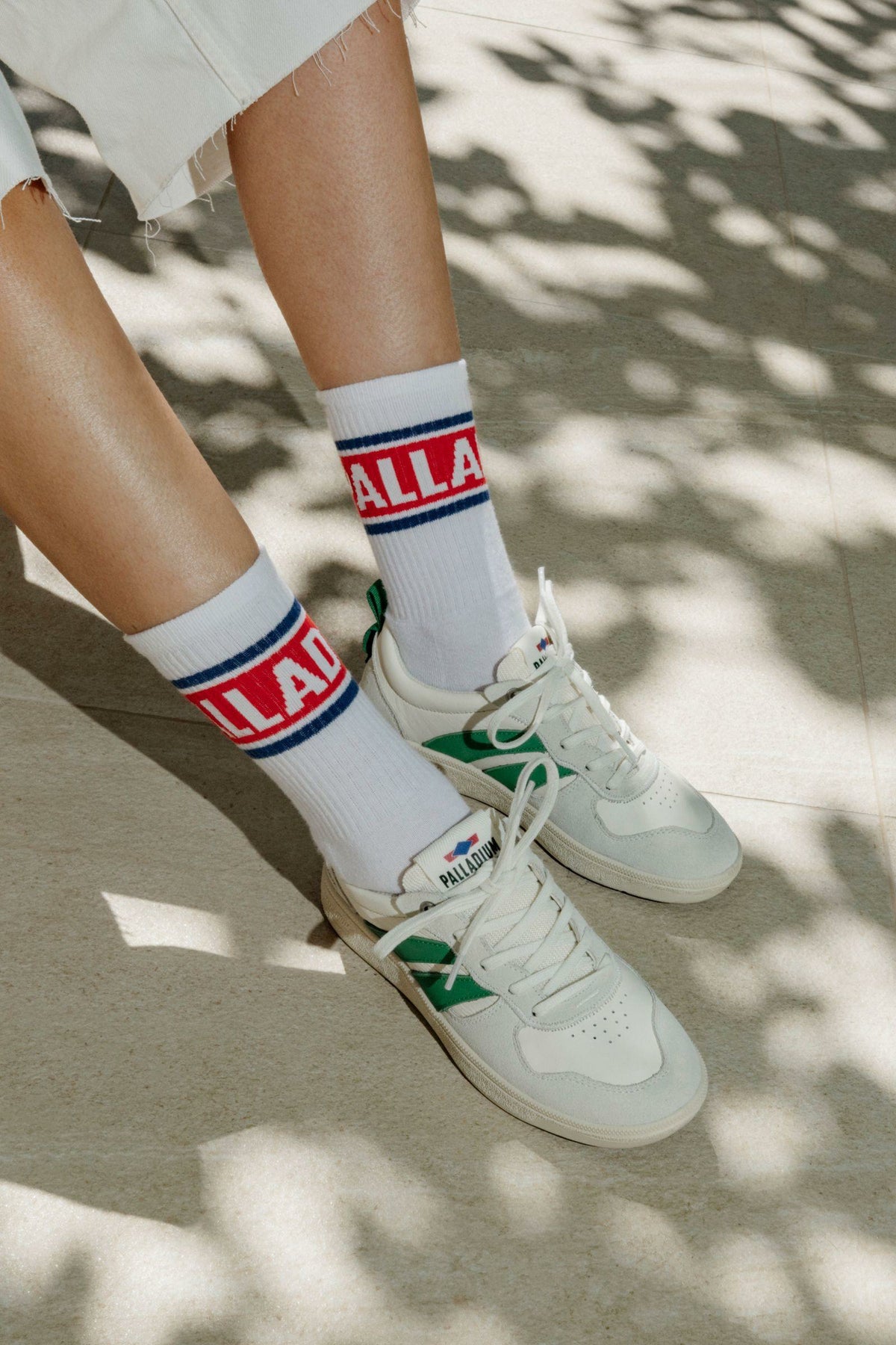 CREAM/FOLIAGE GREEN PALLACUP FLAME LTH - Palladium Smart Buy