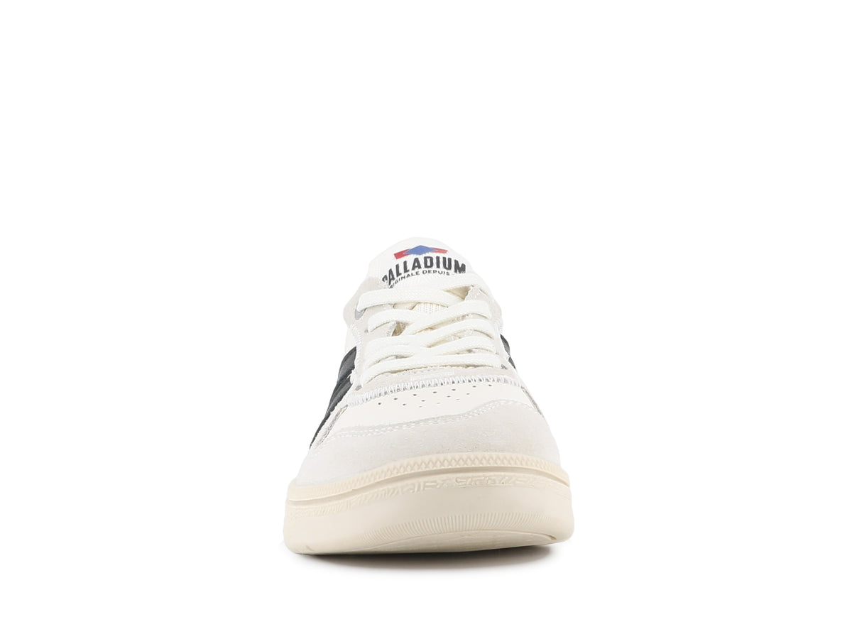 CREAM WHITE/BLACK PALLACUP FLAME LTH - Palladium Sale