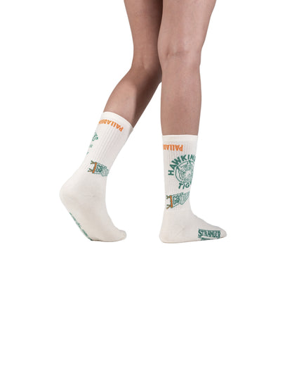 BEIGE STRANGER THINGS HAWKINS SOCKS - Palladium Customer Favorite