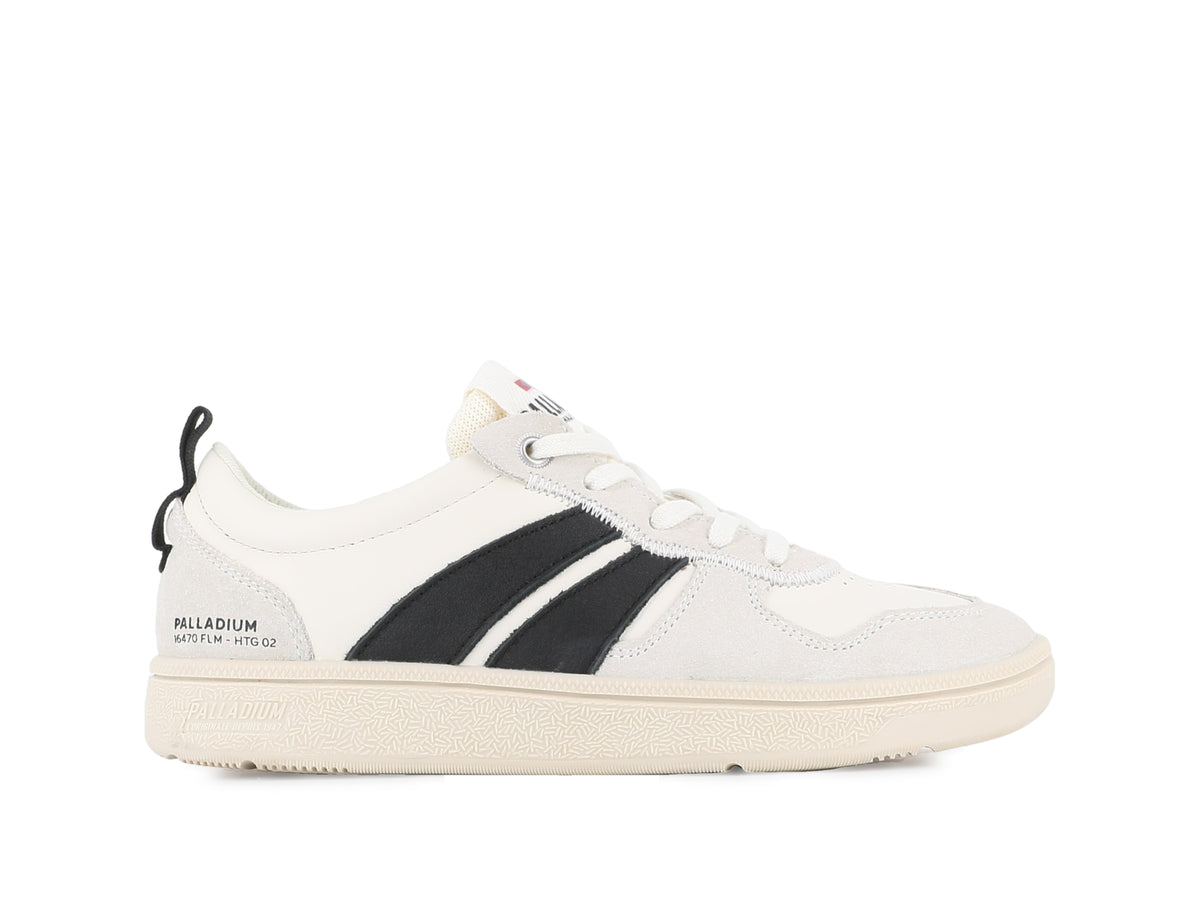 CREAM WHITE/BLACK PALLACUP FLAME LTH - Palladium Signature