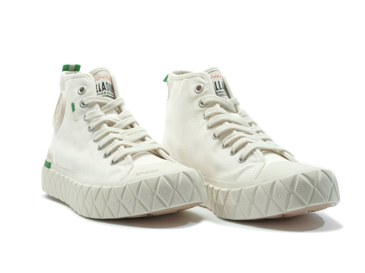 CREAM WHITE PALLA ACE CHUKKA ORGANIC - Palladium Best Seller