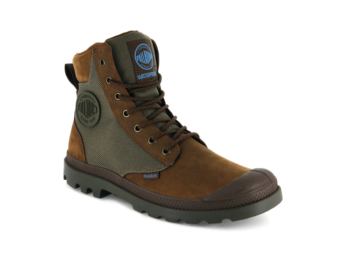 BRIDLE BROWN/MOON MIST PAMPA SPORT CUFF WPN - Palladium Quality