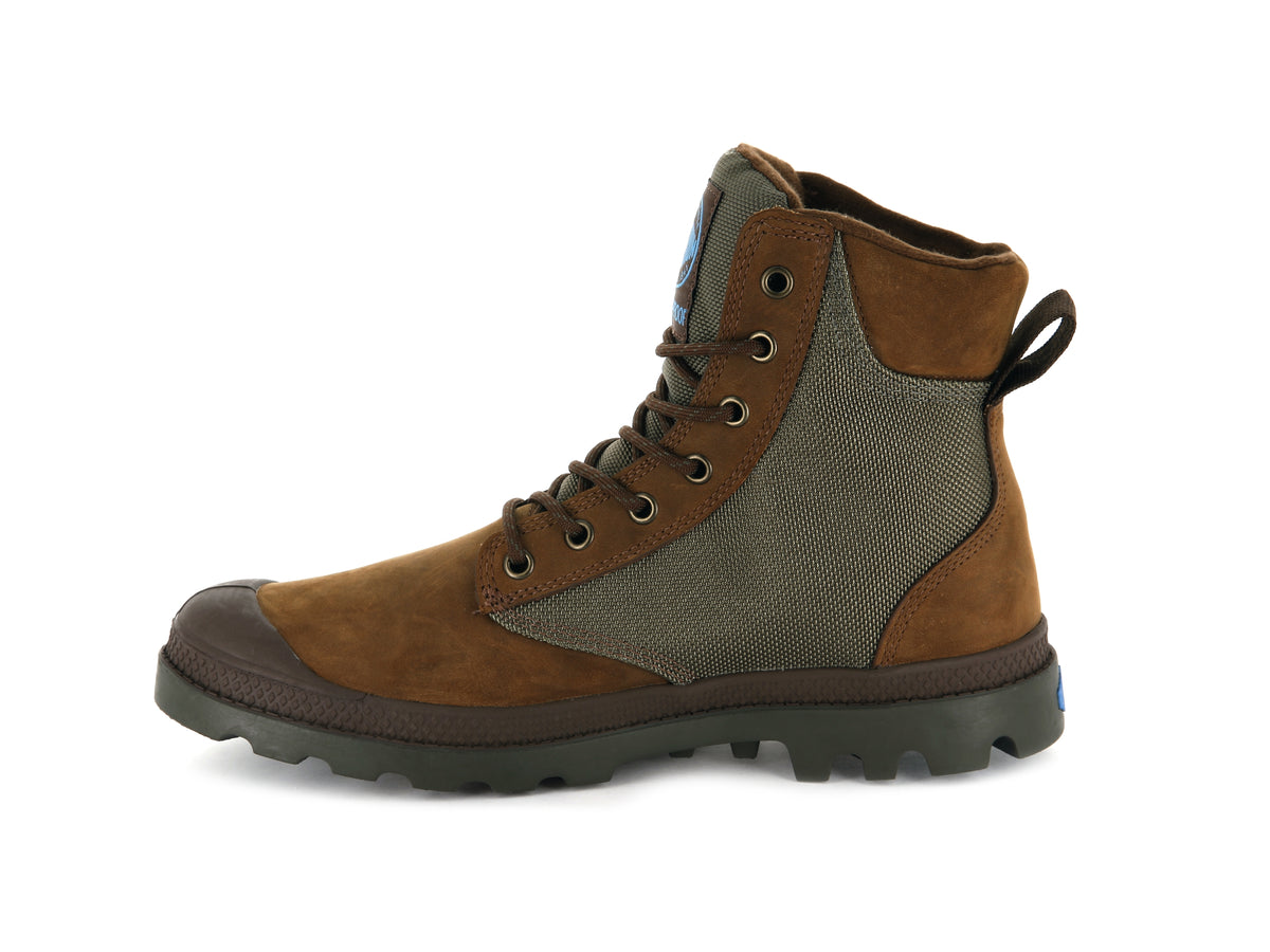 BRIDLE BROWN/MOON MIST PAMPA SPORT CUFF WPN - Palladium Quality