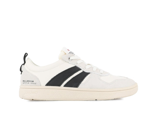 CREAM WHITE/BLACK PALLACUP FLAME LTH - Palladium Sale