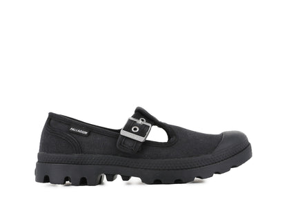 BLACK PAMPA MARY-JANE WASHED - Palladium Featured