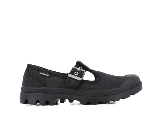BLACK PAMPA MARY-JANE WASHED - Palladium Featured