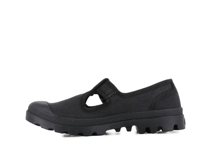BLACK PAMPA MARY-JANE WASHED - Palladium Featured