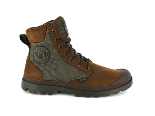 BRIDLE BROWN/MOON MIST PAMPA SPORT CUFF WPN - Palladium Exclusive