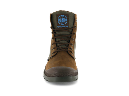 BRIDLE BROWN/MOON MIST PAMPA SPORT CUFF WPN - Palladium Exclusive