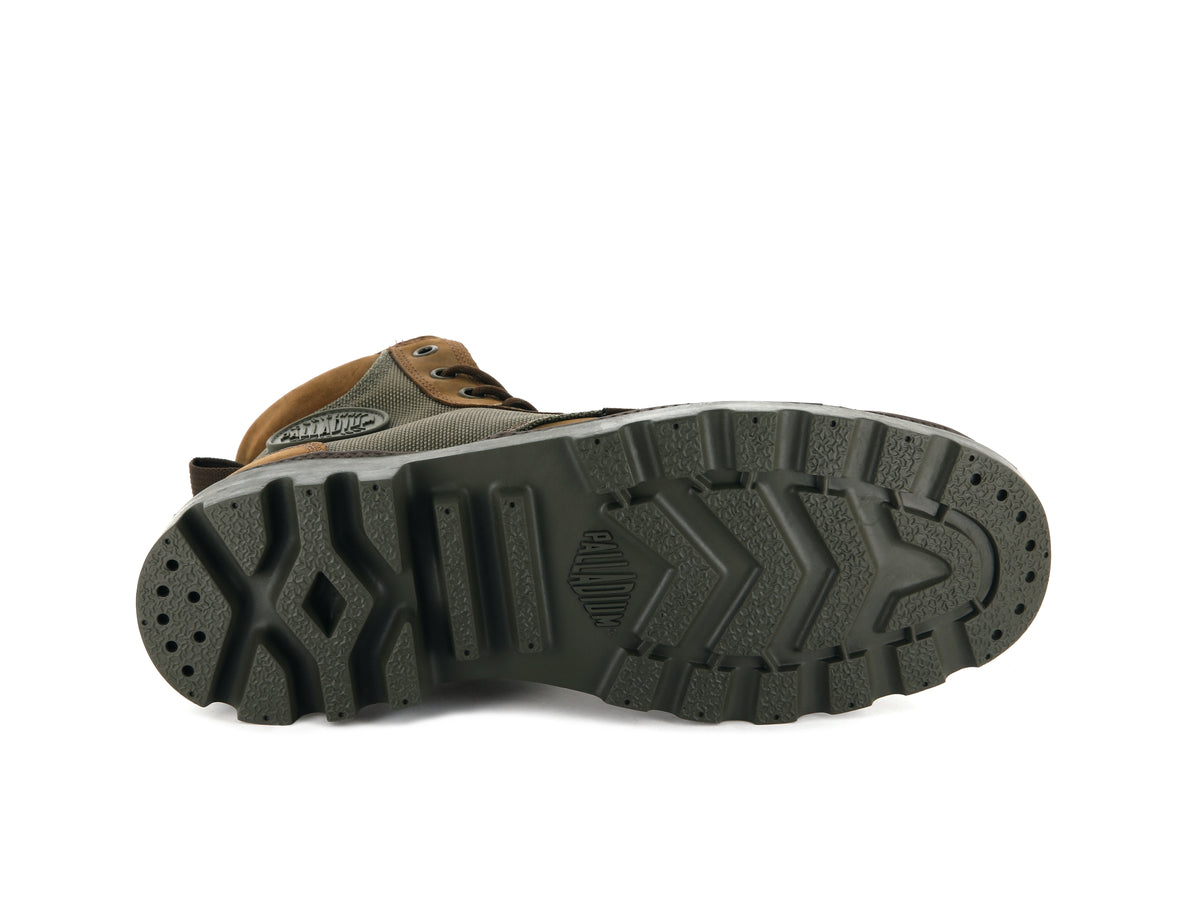 BRIDLE BROWN/MOON MIST PAMPA SPORT CUFF WPN - Palladium Exclusive
