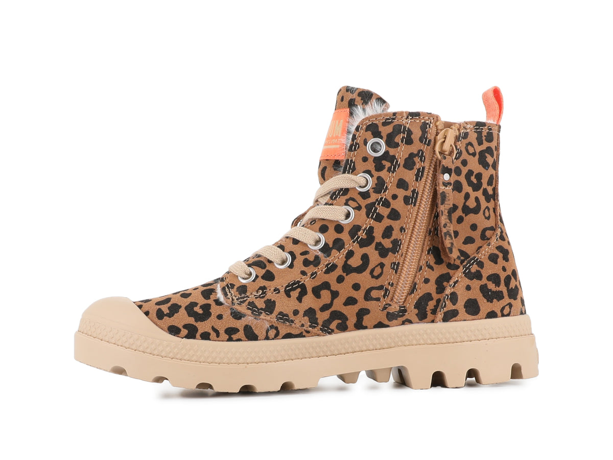 DEAR BROWN / BLACK PAMPA HI ZIP WL LEO - Palladium Trending