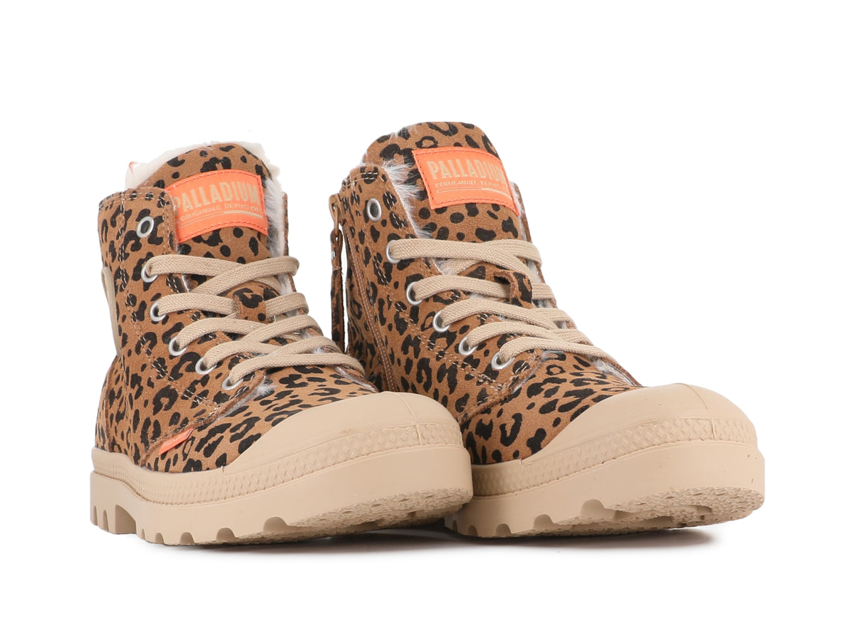 DEAR BROWN / BLACK PAMPA HI ZIP WL LEO - Palladium Trending