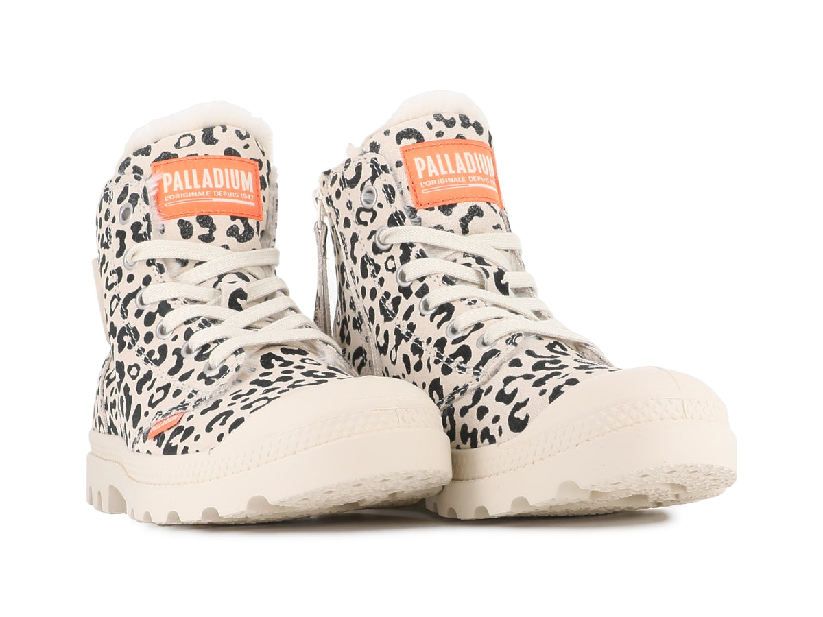 WAVE GRAY/BROWN PAMPA HI ZIP WL LEO - Palladium Everyday