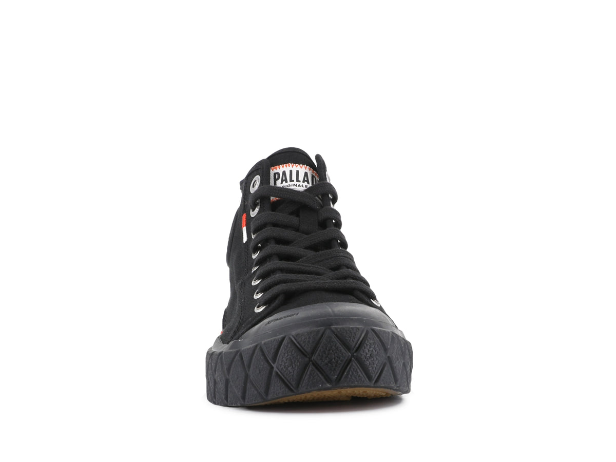 BLACK/BLACK PALLA ACE CHUKKA ORGANIC - Palladium Best Price