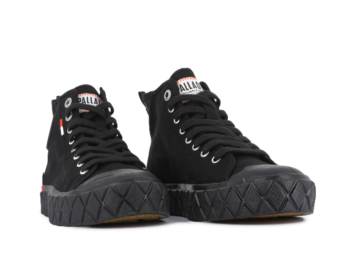 BLACK/BLACK PALLA ACE CHUKKA ORGANIC - Palladium Best Price