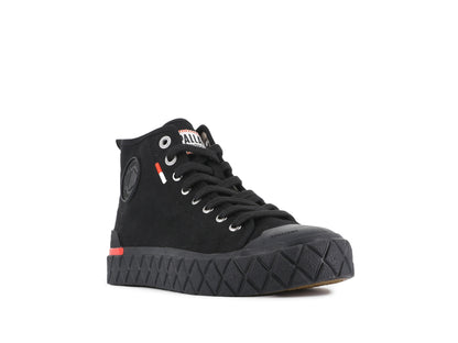 BLACK/BLACK PALLA ACE CHUKKA ORGANIC - Palladium Smart Buy