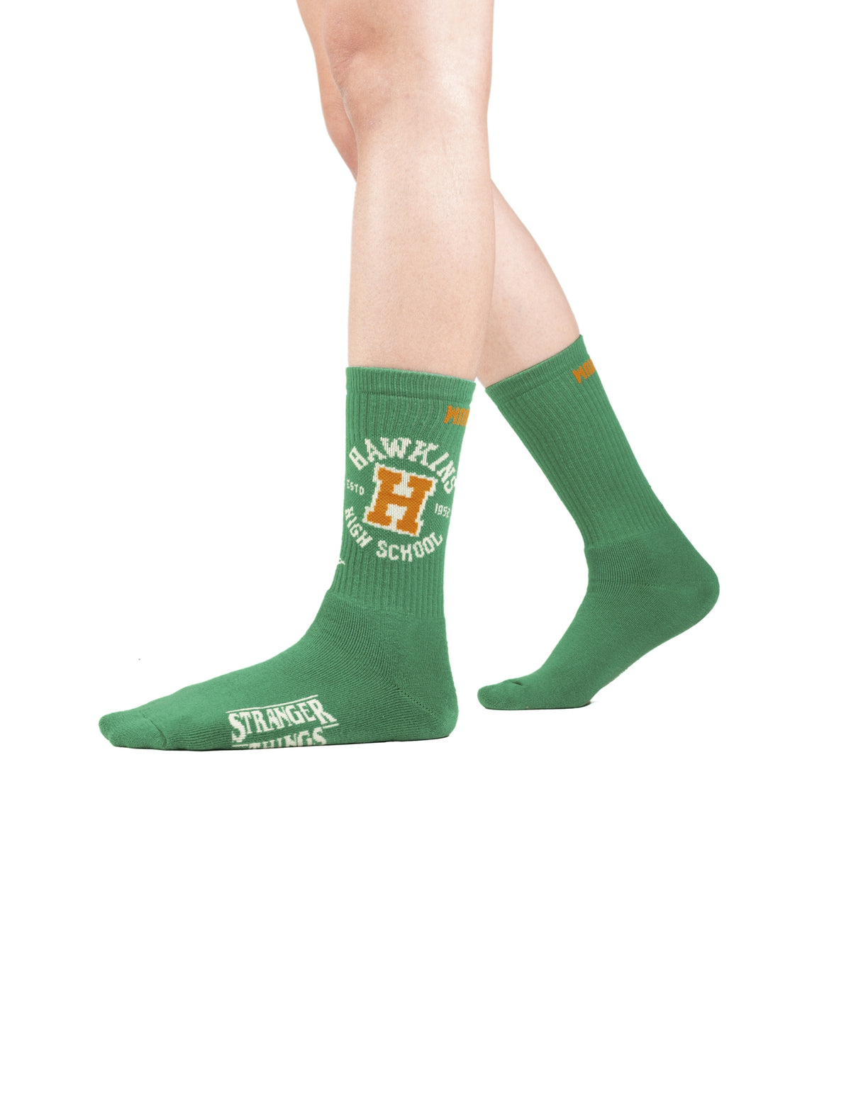 VINTAGE GREEN STRANGER THINGS HAWKINS SOCKS - Palladium Hot Sale